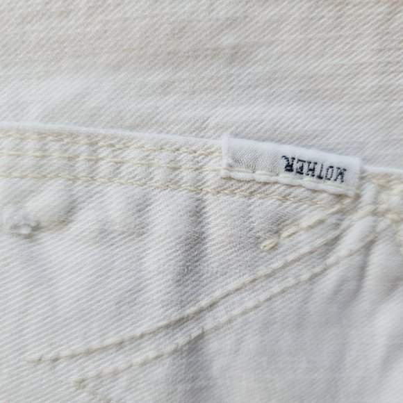 Mother The Looker Jeans in Cream for a Day Size 25 - Picture 2 of 11
